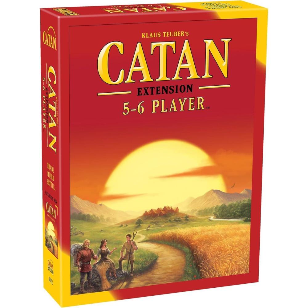 imageCATAN 56 Player Board Game Expansion 6th Edition Add More Players to Your Adventure Ages 10 36 Players 6090 Minute Playtime56 Player Extension