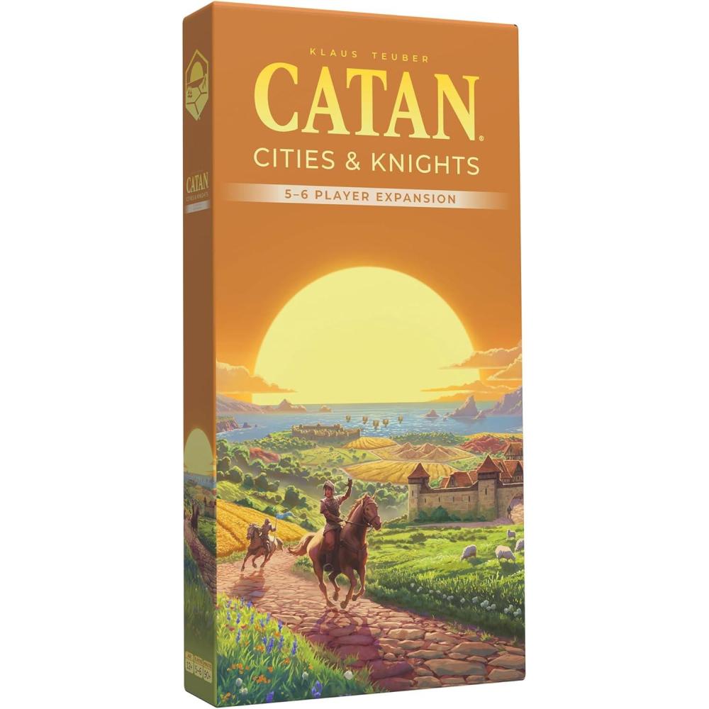 imageCATAN Cities ampamp Knights Board Game 56 Player Extension  Expand Your Empire with More Players Strategy Game for Kids and Adults Ages 12 36 Players 6090 Minute Playtime Made by CATAN Studio6th Edition