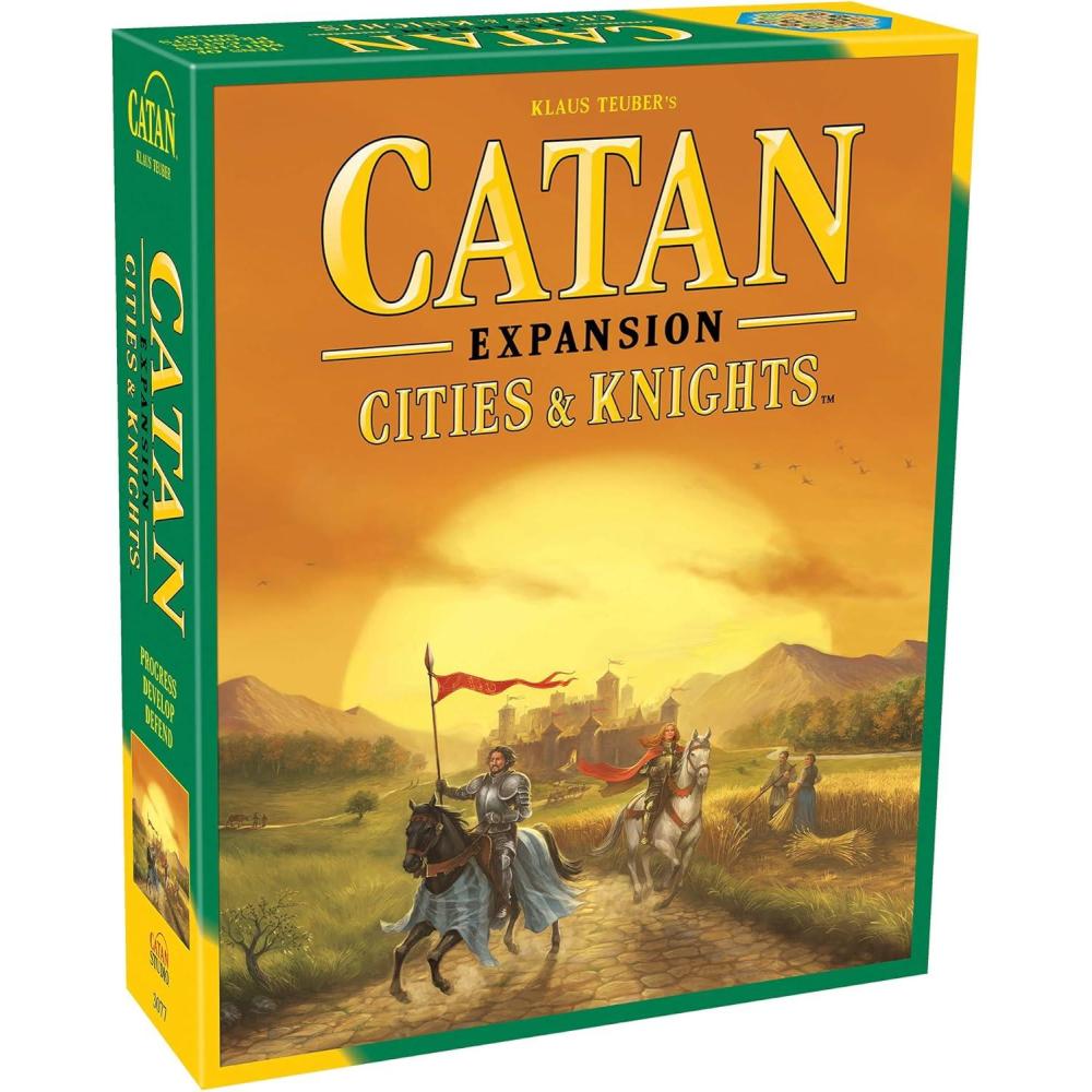 imageCATAN Cities ampamp Knights Board Game Expansion  Enhance Your CATAN Experience with Intriguing New Challenges Strategy Game for Family Ages 12 34 Players 90 Min Playtime Made by CATAN StudioCities  Knights