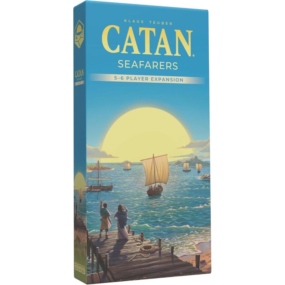 imageCATAN Seafarers 56 Player Board Game Expansion 6th Edition Add More Players to Your Adventure Strategy Game for Kids ampamp Adults Ages 12 36 Players 6090 Minute Playtime6th Edition