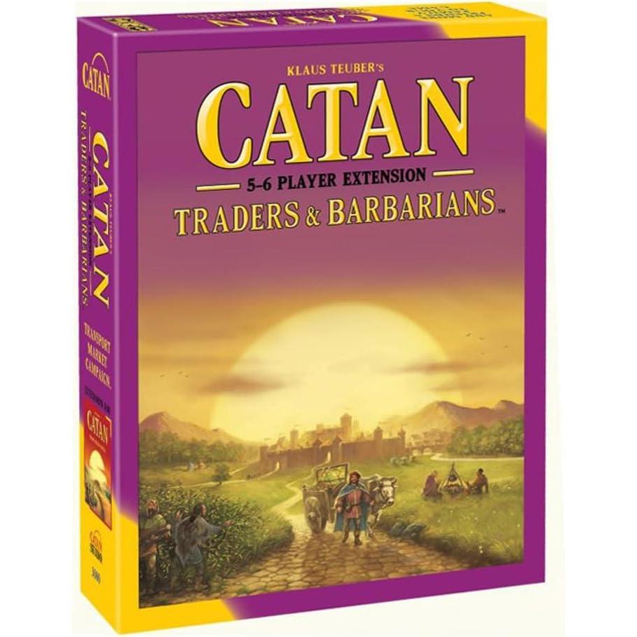 imageCATAN Traders ampamp Barbarians Board Game 56 Player EXTENSION  Expand Your Epic CATAN Adventure Strategy Game for Kids and Adults Ages 12 36 Players 90120 Minute Playtime Made by CATAN Studio56 Player Extension
