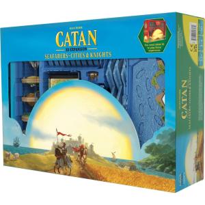 CATAN 3D Edition Seafarers + Cities & Knights Board Game Expansion – Immersive Terrain, Legendary Gameplay! Family Game for Kids & Adults, Ages 12+, 3-4 Players, 90 Min Playtime, Made by CATAN Studio