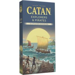 CATAN Explorers & Pirates 5-6 Player Expansion (6th Edition) Add More Players to Your Adventure, Strategy Game for Kids & Adults, Ages 12+, 3-6 Players, 90-120 Minute Playtime(6th Edition (New))