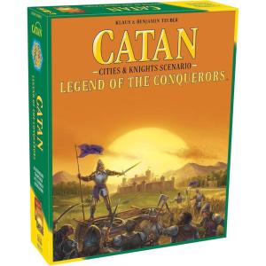 CATAN Legend of The Conquerors Scenario Expansion – Defend Catan from a Fierce Invasion! Strategy Game, Family Game for Kids & Adults, Ages 14+, 3-4 Players, 120 Min Playtime, Made by CATAN Studio