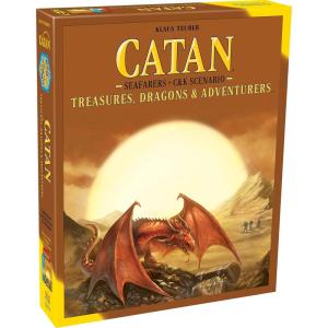 CATAN Treasures, Dragons and Adventurers Scenario Expansion – Strategy Board Game, Family Game for Kids & Adults, Ages 12+, 3-4 Players, 60-180 Minute Playtime, Made by CATAN Studio